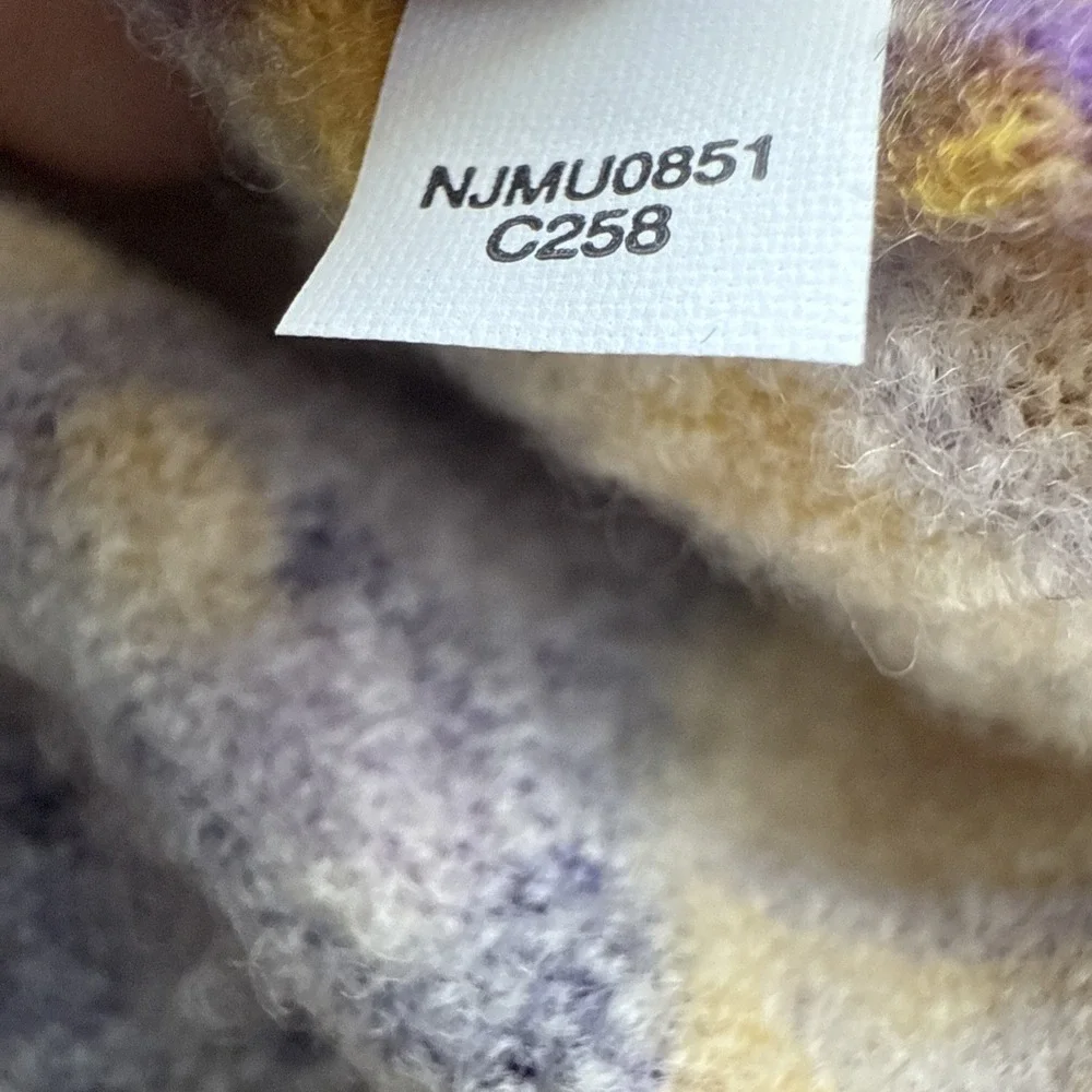 Kate Spade Cardigan‎ Womens S Paisley Floral Wool Psychedelic Statement Kni
